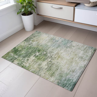 Piper Looms Mayfield Abstract AMF1158 Aloe Machine Washable Area Rug Scatter Lifestyle Image Feature