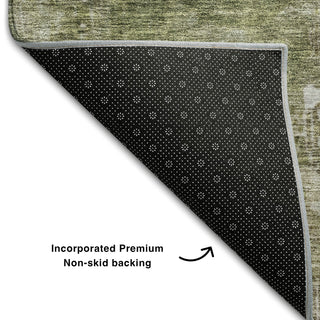 Piper Looms Mayfield Abstract AMF1159 Brown Machine Washable Area Rug Backing Image