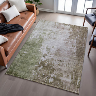 Piper Looms Mayfield Abstract AMF1159 Brown Machine Washable Area Rug Lifestyle Image Feature