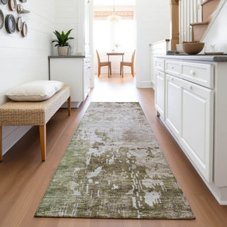 Piper Looms Mayfield Abstract AMF1159 Brown Machine Washable Area Rug Runner Lifestyle Image Feature