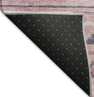 Piper Looms Mayfield Tribal Diamond AMF116 Pink Machine Washable Area Rug Backing Image