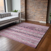 Piper Looms Mayfield Tribal Diamond AMF116 Pink Machine Washable Area Rug Lifestyle Image Feature