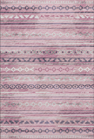 Piper Looms Mayfield Tribal Diamond AMF116 Pink Machine Washable Area Rug main image
