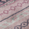 Piper Looms Mayfield Tribal Diamond AMF116 Pink Machine Washable Area Rug Swatch Image