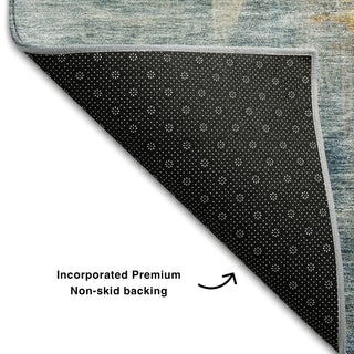 Piper Looms Mayfield Abstract AMF1160 Linen Machine Washable Area Rug Backing Image