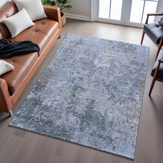 Piper Looms Mayfield Modern AMF1162 Blue Machine Washable Area Rug Lifestyle Image Feature