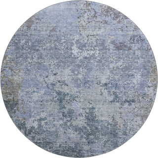 Piper Looms Mayfield Modern AMF1162 Blue Machine Washable Area Rug Round Main Image