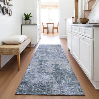 Piper Looms Mayfield Modern AMF1162 Blue Machine Washable Area Rug Runner Lifestyle Image Feature