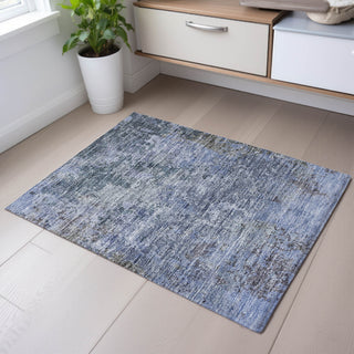 Piper Looms Mayfield Modern AMF1162 Blue Machine Washable Area Rug Scatter Lifestyle Image Feature