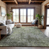 Piper Looms Mayfield Modern AMF1162 Green Machine Washable Area Rug Lifestyle Image Feature