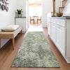 Piper Looms Mayfield Modern AMF1162 Green Machine Washable Area Rug Runner Lifestyle Image Feature