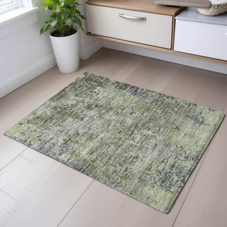 Piper Looms Mayfield Modern AMF1162 Green Machine Washable Area Rug Scatter Lifestyle Image Feature