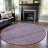Piper Looms Mayfield Modern AMF1163 Lavender Machine Washable Area Rug Round Lifestyle Image Feature