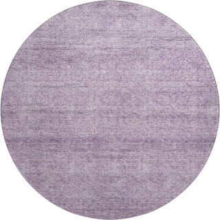 Piper Looms Mayfield Modern AMF1163 Lavender Machine Washable Area Rug Round Main Image