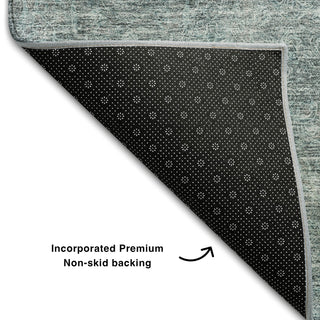 Piper Looms Mayfield Modern AMF1163 Seafoam Machine Washable Area Rug Backing Image