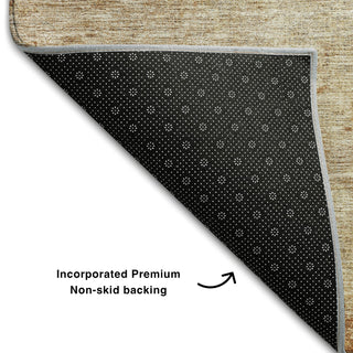 Piper Looms Mayfield Abstract AMF1164 Copper Machine Washable Area Rug Backing Image