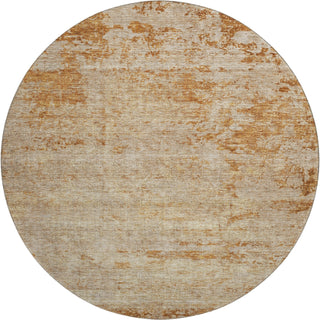 Piper Looms Mayfield Abstract AMF1164 Copper Machine Washable Area Rug Round Main Image
