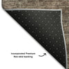 Piper Looms Mayfield Geometric AMF1165 Coffee Machine Washable Area Rug Backing Image