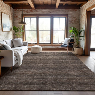 Piper Looms Mayfield Geometric AMF1165 Coffee Machine Washable Area Rug Lifestyle Image Feature