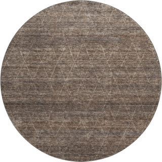 Piper Looms Mayfield Geometric AMF1165 Coffee Machine Washable Area Rug Round Main Image