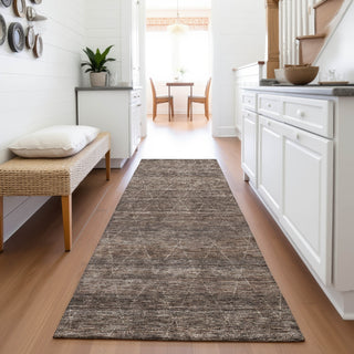 Piper Looms Mayfield Geometric AMF1165 Coffee Machine Washable Area Rug Runner Lifestyle Image Feature