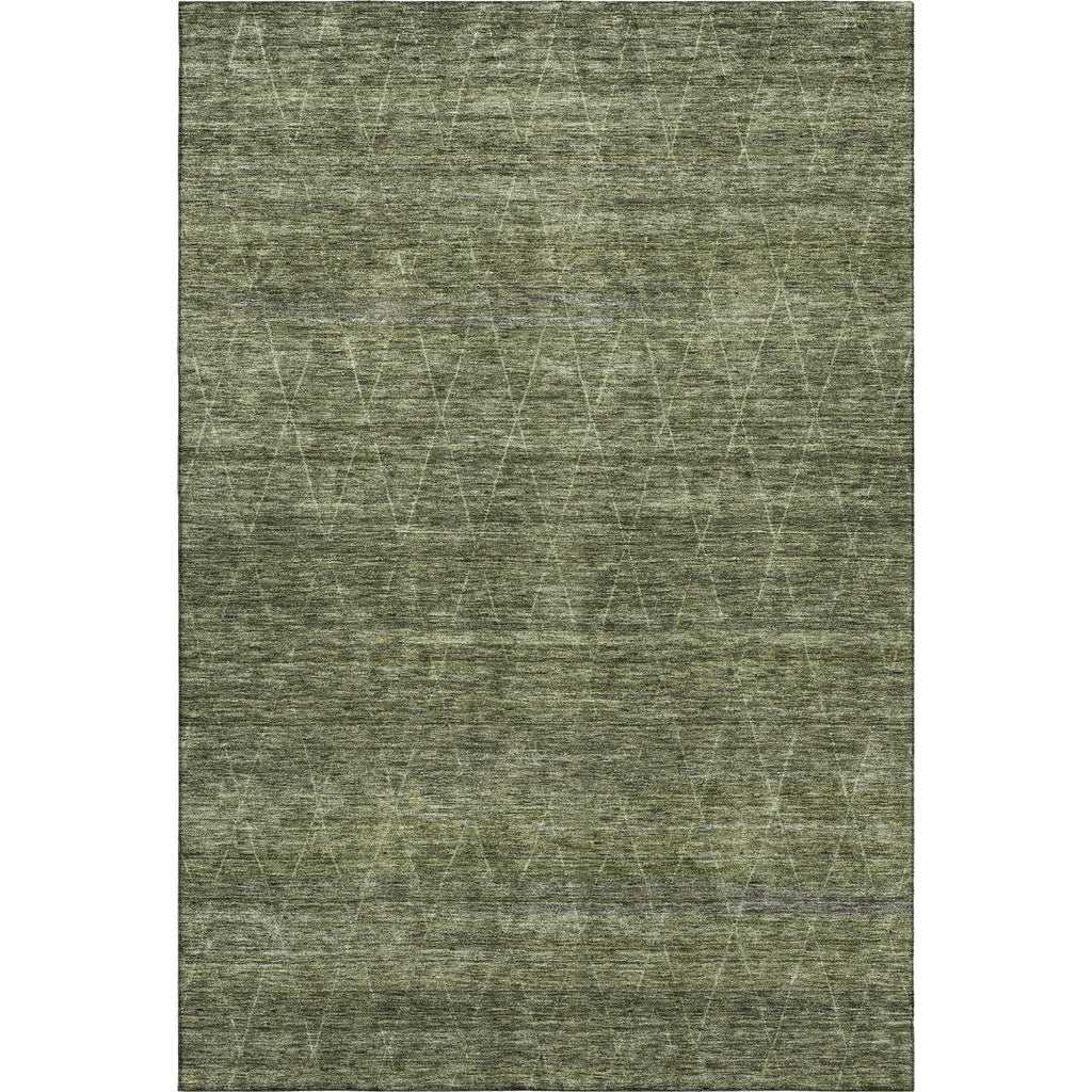 Piper Looms Mayfield Geometric AMF1165 Olive Machine Washable Area Rug main image