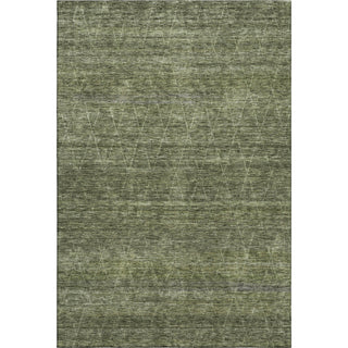 Piper Looms Mayfield Geometric AMF1165 Olive Machine Washable Area Rug main image