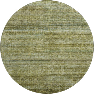 Piper Looms Mayfield Stripes AMF1166 Olive Machine Washable Area Rug Round Main Image