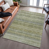 Piper Looms Mayfield Stripes AMF1167 Aloe Machine Washable Area Rug Lifestyle Image Feature