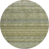 Piper Looms Mayfield Stripes AMF1167 Aloe Machine Washable Area Rug Round Main Image