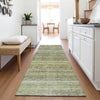 Piper Looms Mayfield Stripes AMF1167 Aloe Machine Washable Area Rug Runner Lifestyle Image Feature