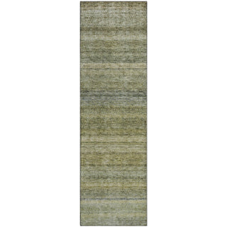 Piper Looms Mayfield Stripes AMF1167 Aloe Machine Washable Area Rug Runner Main Image