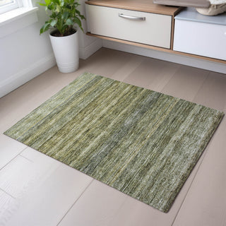 Piper Looms Mayfield Stripes AMF1167 Aloe Machine Washable Area Rug Scatter Lifestyle Image Feature