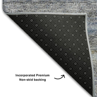 Piper Looms Mayfield Stripes AMF1167 Blue Machine Washable Area Rug Backing Image
