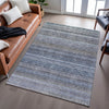 Piper Looms Mayfield Stripes AMF1167 Blue Machine Washable Area Rug Lifestyle Image Feature