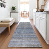 Piper Looms Mayfield Stripes AMF1167 Blue Machine Washable Area Rug Runner Lifestyle Image Feature