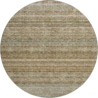Piper Looms Mayfield Stripes AMF1167 Copper Machine Washable Area Rug Round Main Image
