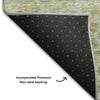 Piper Looms Mayfield Stripes AMF1168 Aloe Machine Washable Area Rug Backing Image