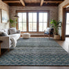 Piper Looms Mayfield Stripes AMF1168 Blue Machine Washable Area Rug Lifestyle Image Feature