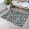 Piper Looms Mayfield Stripes AMF1168 Blue Machine Washable Area Rug Scatter Lifestyle Image Feature