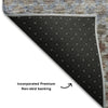 Piper Looms Mayfield Stripes AMF1168 Brown Machine Washable Area Rug Backing Image