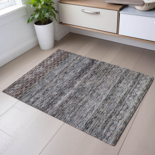 Piper Looms Mayfield Stripes AMF1168 Brown Machine Washable Area Rug Scatter Lifestyle Image Feature