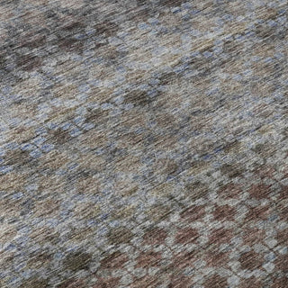 Piper Looms Mayfield Stripes AMF1168 Brown Machine Washable Area Rug Swatch Image