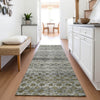 Piper Looms Mayfield Stripes AMF1168 Pewter Machine Washable Area Rug Runner Lifestyle Image Feature