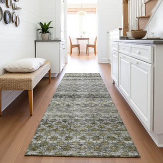 Piper Looms Mayfield Stripes AMF1168 Pewter Machine Washable Area Rug Runner Lifestyle Image Feature