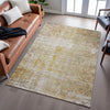 Piper Looms Mayfield Geometric AMF1169 Gold Machine Washable Area Rug Lifestyle Image Feature