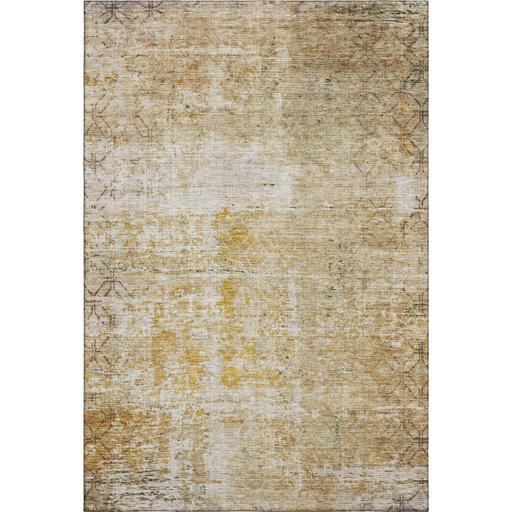 Piper Looms Mayfield Geometric AMF1169 Gold Machine Washable Area Rug main image