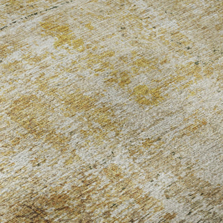 Piper Looms Mayfield Geometric AMF1169 Gold Machine Washable Area Rug Swatch Image
