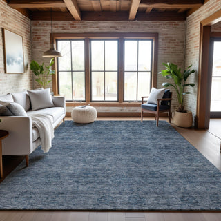 Piper Looms Mayfield Global AMF1170 Blue Machine Washable Area Rug Lifestyle Image Feature