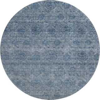 Piper Looms Mayfield Global AMF1170 Blue Machine Washable Area Rug Round Main Image